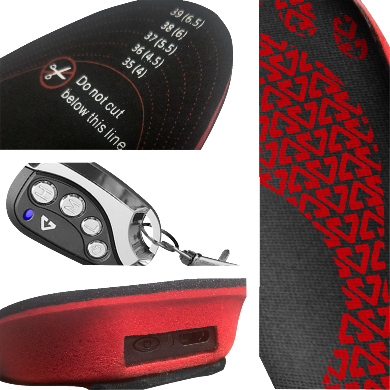 3V Rechargeable Heated Insoles with Remote