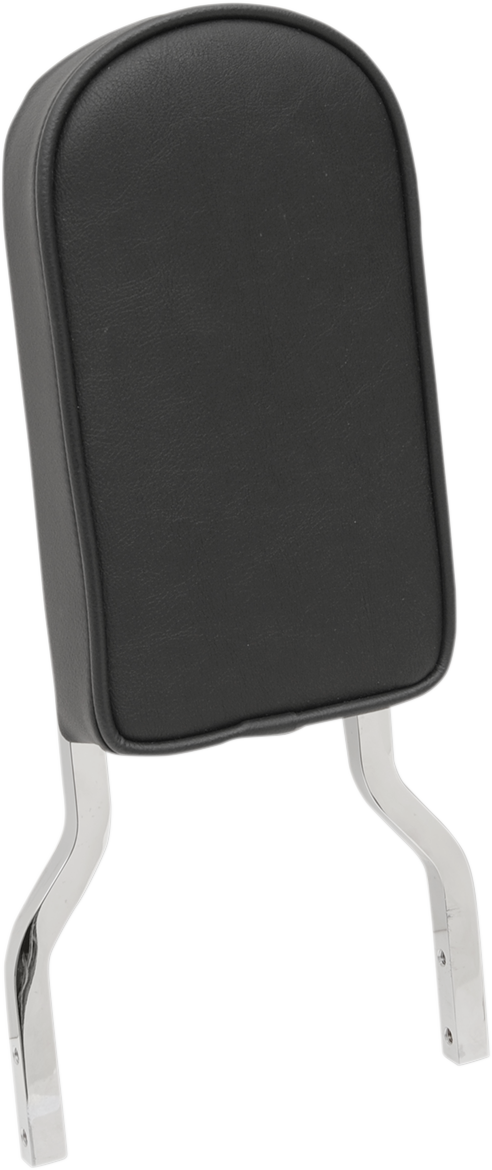 Drag specialties seats Sissy Bar Pad - Tall - Smooth W/Piping - Black