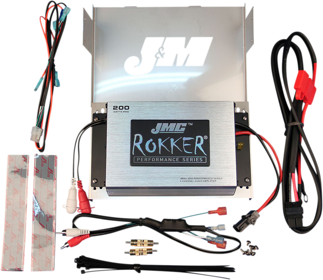 J & m JMC ROKKER® 200 W 2-Channel Amplifier Kit
