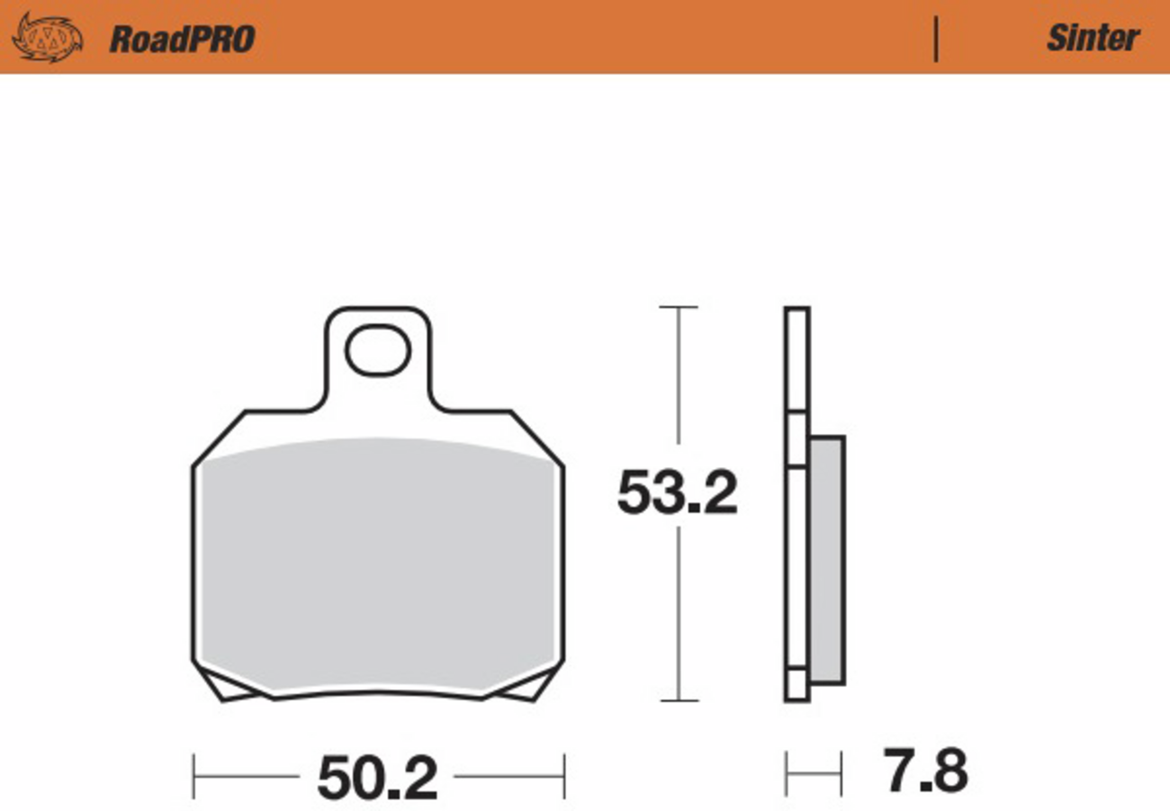 Moto-Master Road Pro Sintered Rear Brake Pads 404802-PU