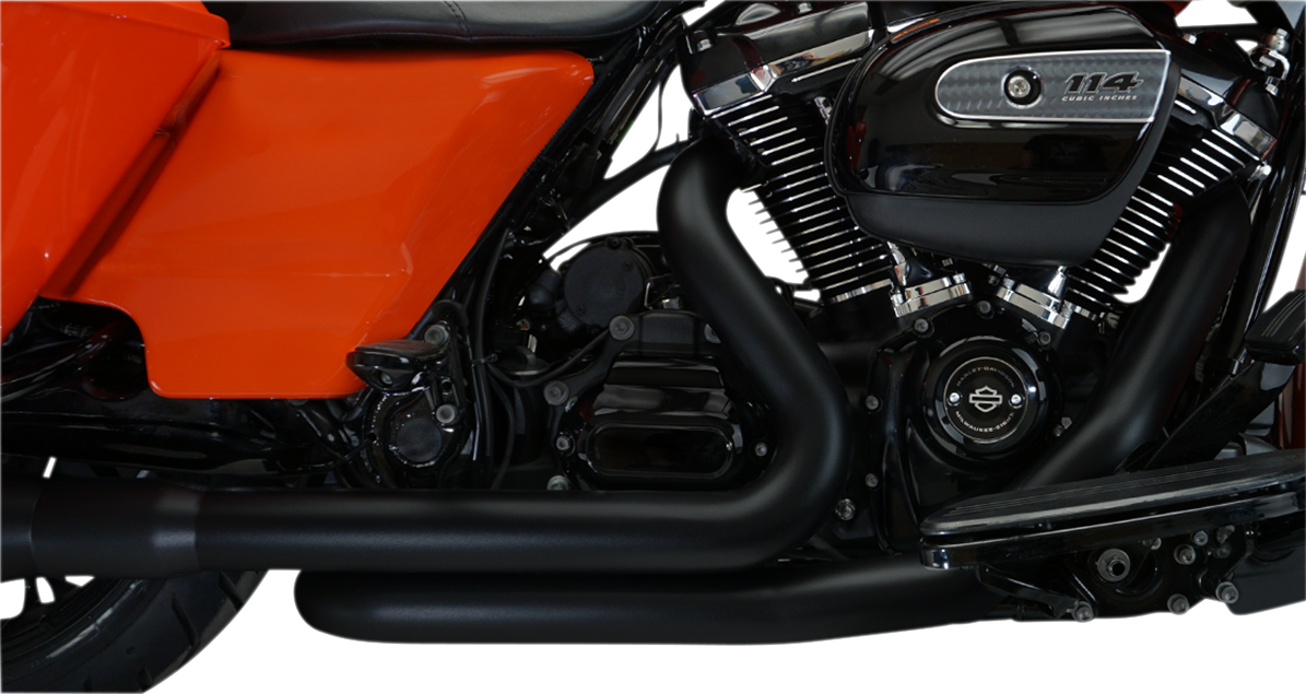 Khrome Werks Aggressor 2-2 Black Crossover Headers 2017-23 Harley Touring 200920