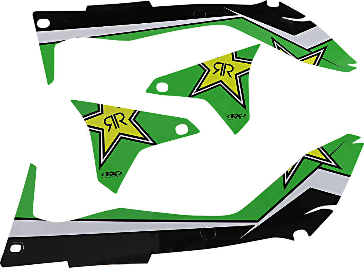 Factory effex Rockstar Shroud Graphic Kit 2016-2018 Kawasaki KX450F