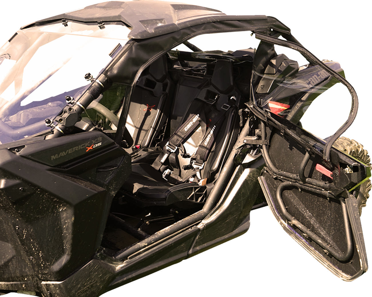 Seizmik Soft Doors with Middle/Rear Windows Can-Am Maverick X3 2017 - 2024
