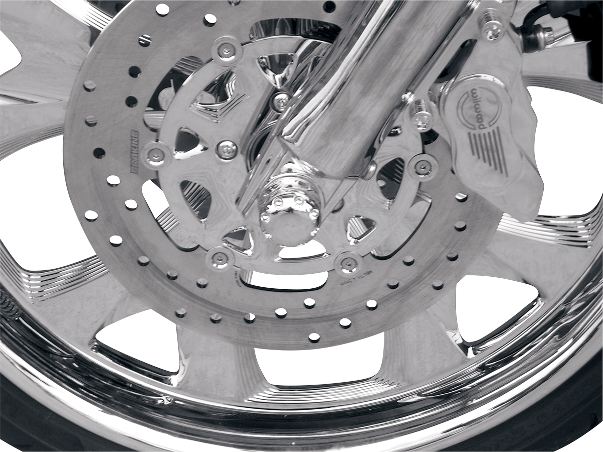 Covingtons Dimpled Front Axle Caps For Harley Touring 2008-2025
