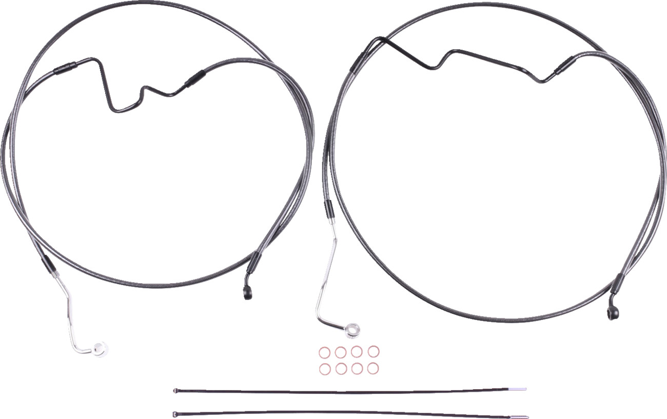 BP ABS Touring Lower +2" 35° Radial Brake Line Kit