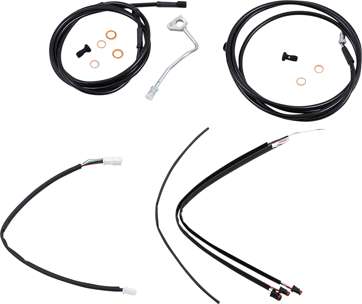 Burly Handlebar Cable Installation Kit For Harley Road King / Glide w/ ABS 2017-2020