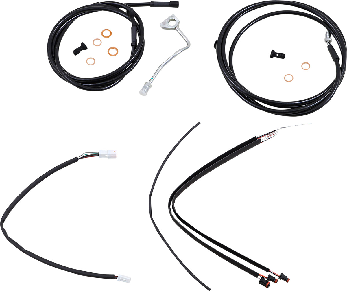 Burly Handlebar Cable Installation Kit For Harley Road King / Glide w/ ABS 2017-2020
