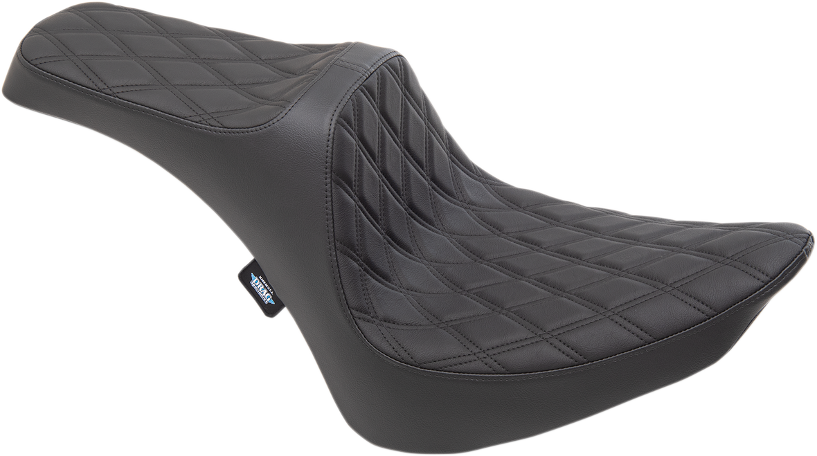 Drag specialties seats Predator III Seat - Double Diamond - Black Stitching - FXST/FLST '84-'99 Harley Davidson