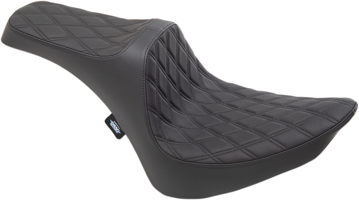 Drag specialties seats Predator III Seat - Double Diamond - Black Stitching - FXST/FLST '84-'99 Harley Davidson