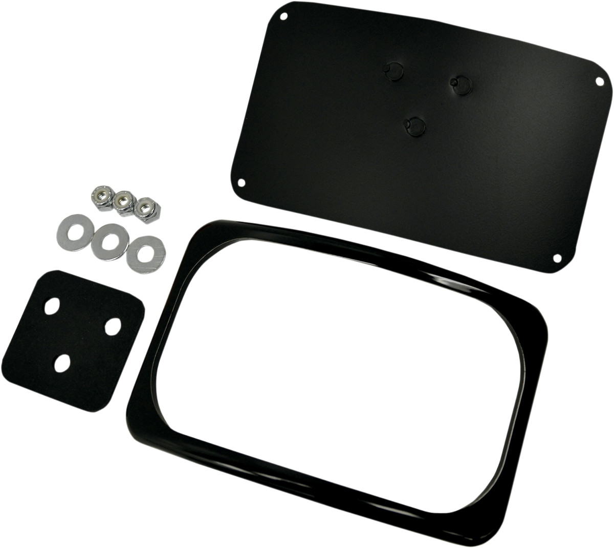Drag Specialties Small Radius Three-Bolt Style License Plate Mount Assembly