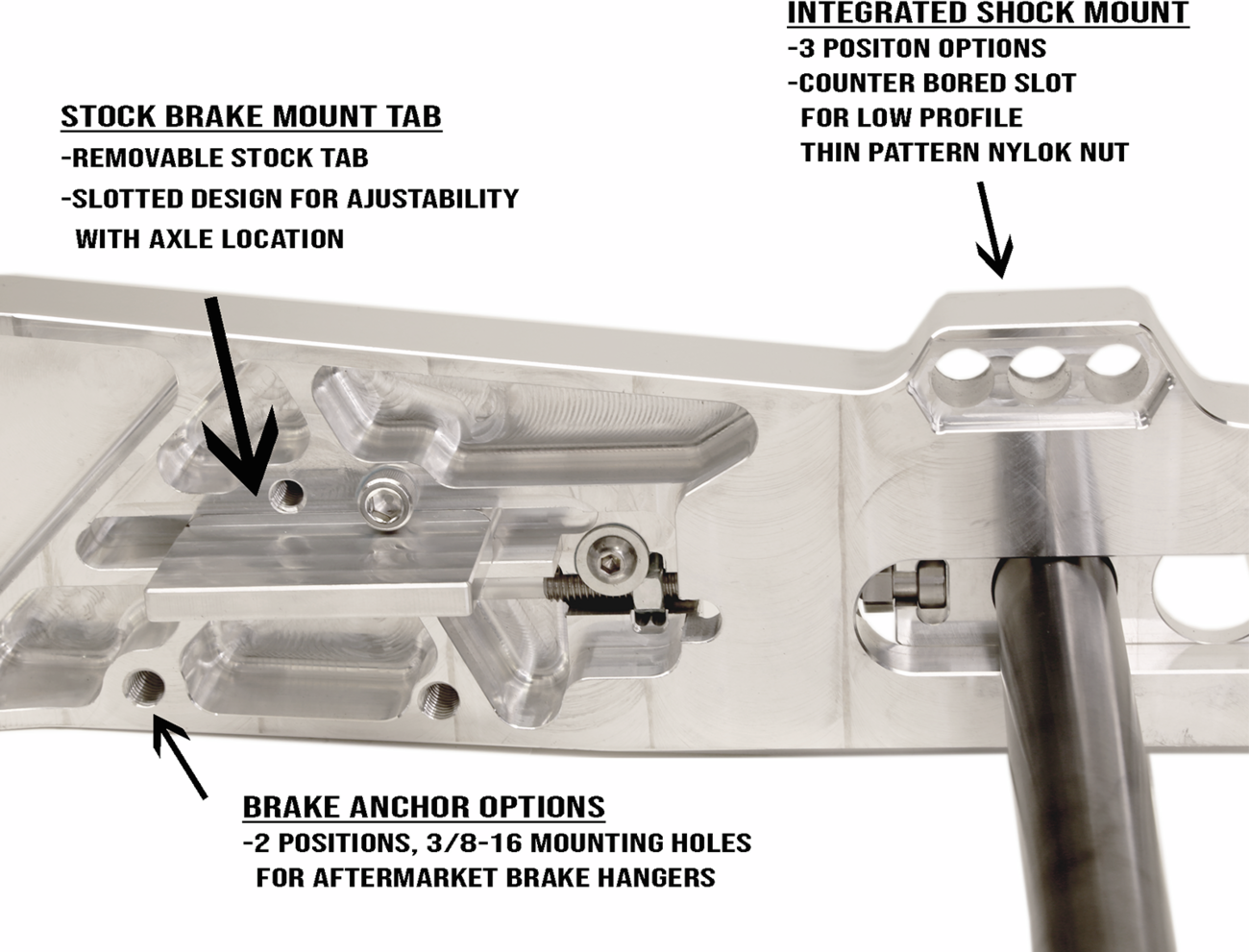 Alloy Art Swingarm "The Swinger" For Harley Touring 2009-2025