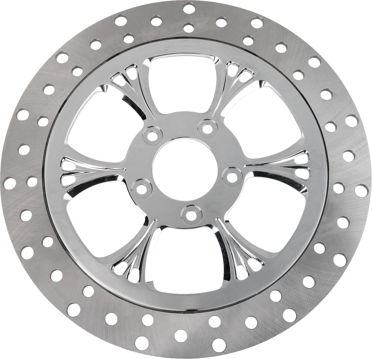 Rc components Floating Brake Rotor - Front Left - Majestic - 320 mm - Chrome 2024-2024 Harley Davidson FLTRX Road Glide / 2024-2024 Harley Davidson FLHX Street Glide