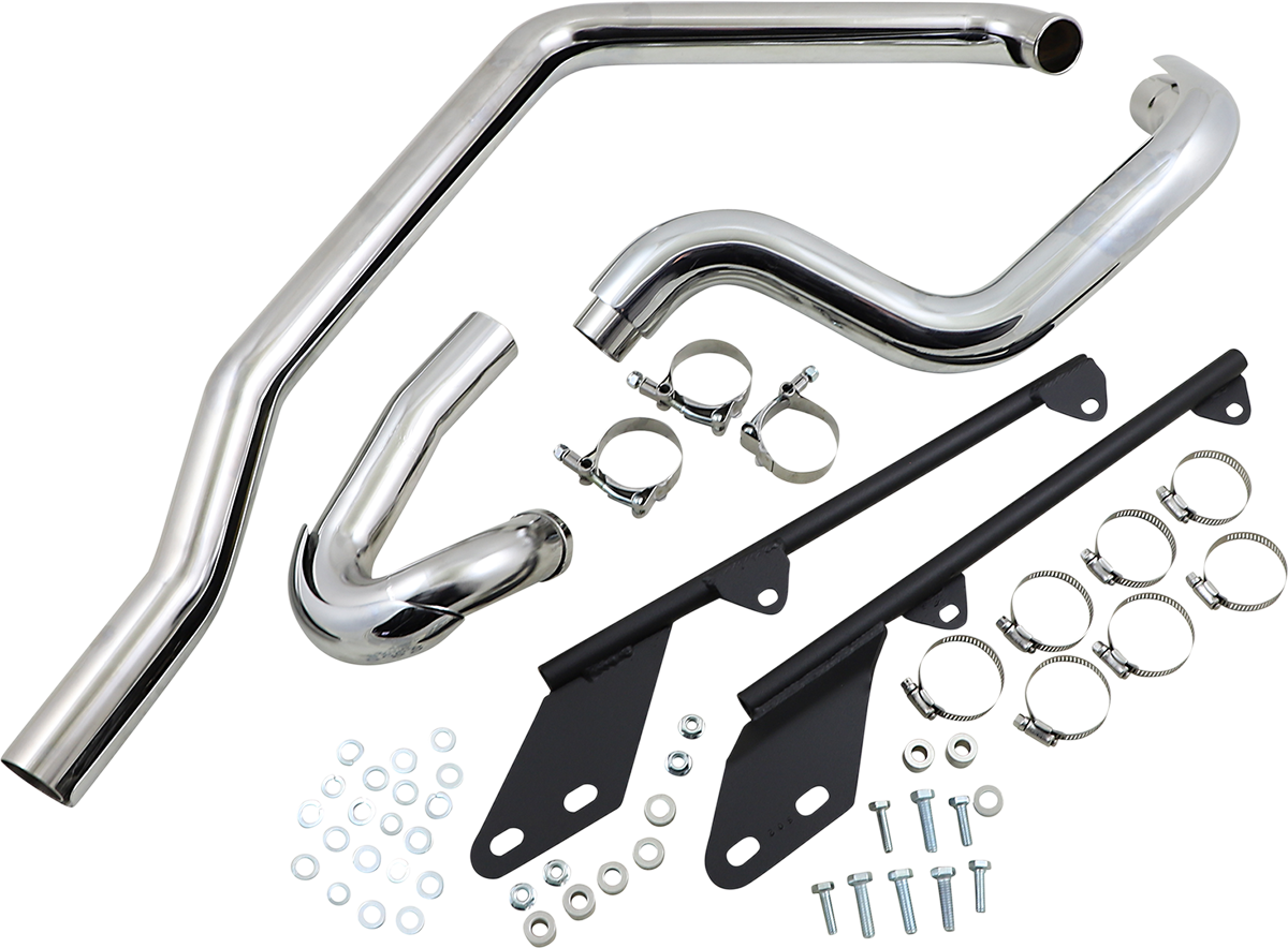 BASSANI XHAUST Power Curve True-Dual Crossover Header Pipes