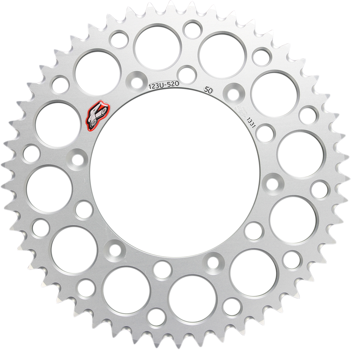 Renthal Rear Sprocket - Aluminum - 50 Tooth - Silver - Suzuki 50T