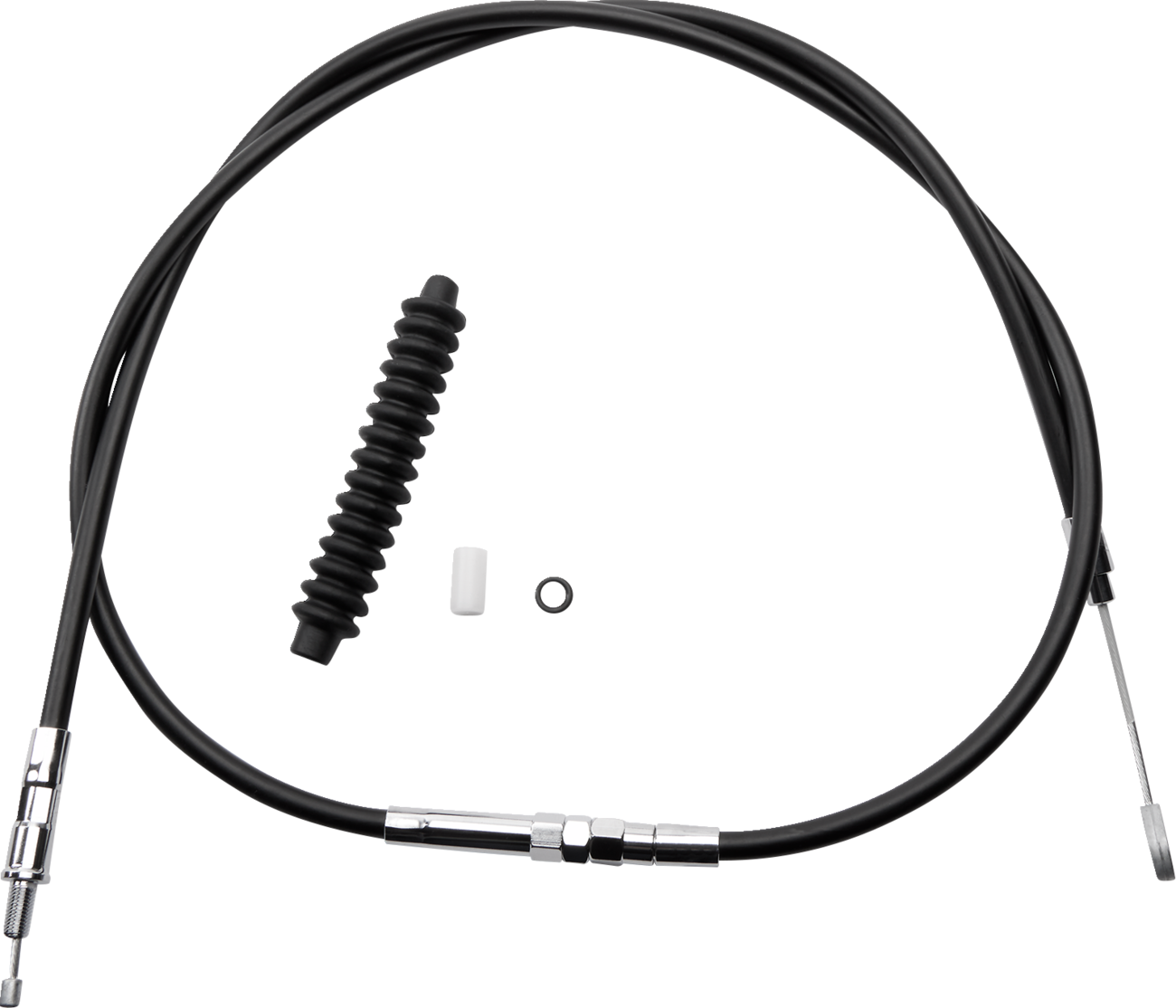 Drag specialties High-Efficiency Black Vinyl Clutch Cable - 80" Harley Davidson