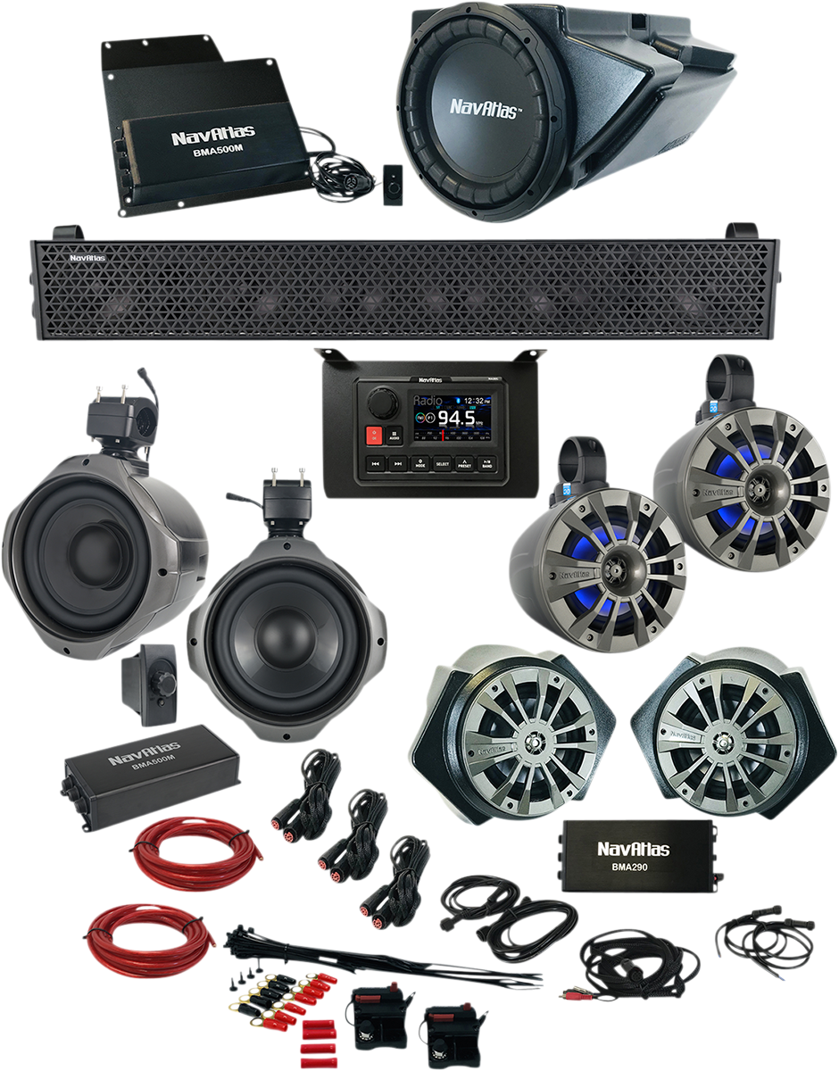 NavAtlas Zone 6 Audio Kit Polaris RZR XP 4 Turbo S 2019-2021