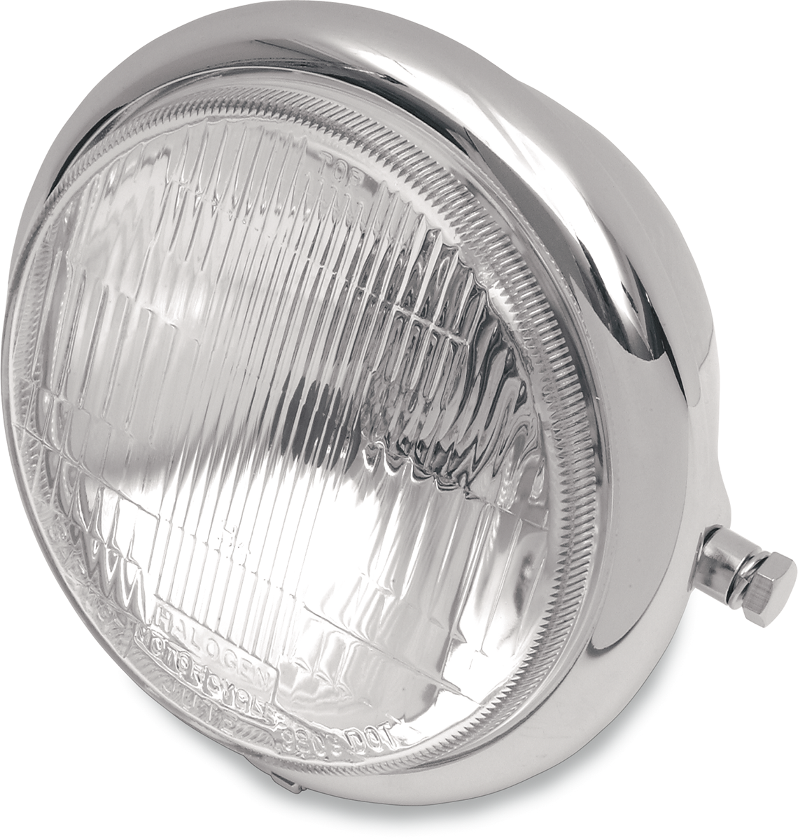 Drag specialties Side Mount H4 Headlight - 5-3/4" - Chrome