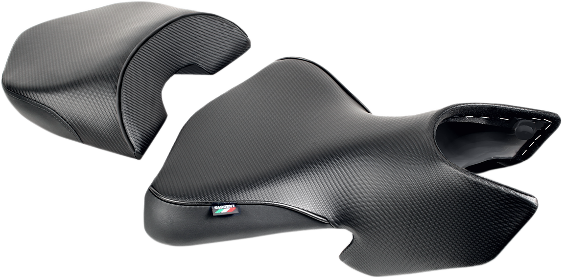 Sargent World Sport™ Performance Seat - Black - Carbon FX - Multistrada '03-'09 2003-2009 Ducati Multistrada 620 Dark / 2003-2009 Ducati Multistrada 1100 S / 2003-2009 Ducati Multistrada 620