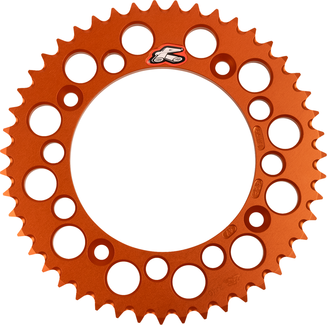 Renthal Rear Sprocket - Aluminum - 47 Tooth - Orange - Gas Gas/Husqvarna/KTM 47T