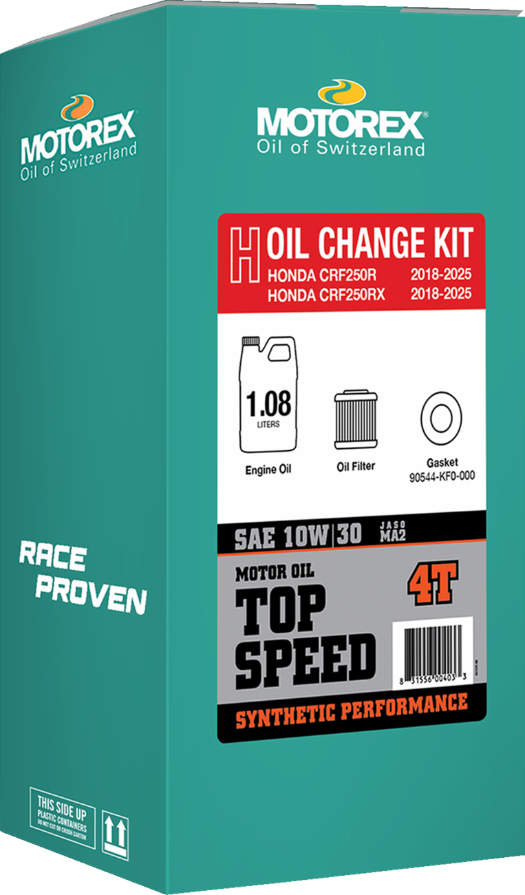 Motorex Top Speed Oil Change Kit Honda CRF250R / RX 2018-2025