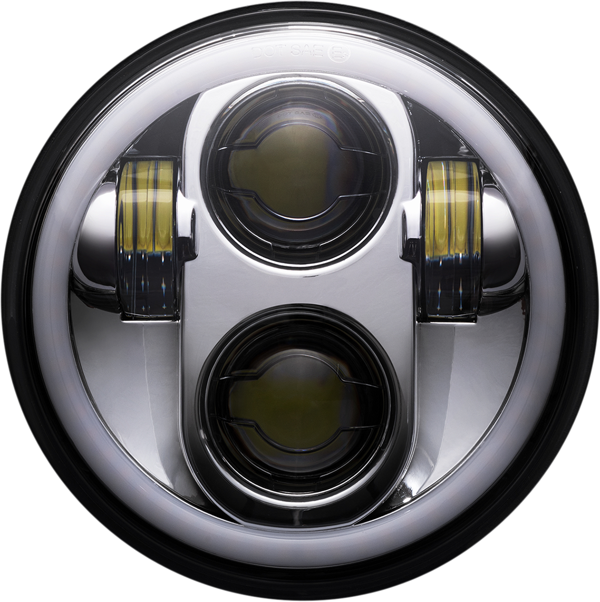 Custom Dynamics LED 5 3/4" Halo Headlamp For Harley Dyna / Softail / Sportster 1986-2022