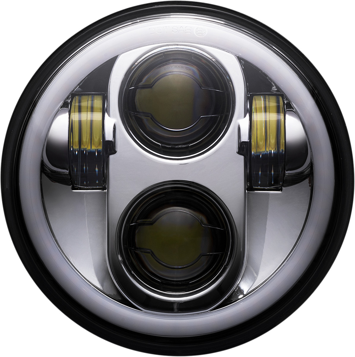 Custom Dynamics LED 5 3/4" Halo Headlamp For Harley Dyna / Softail / Sportster 1986-2022