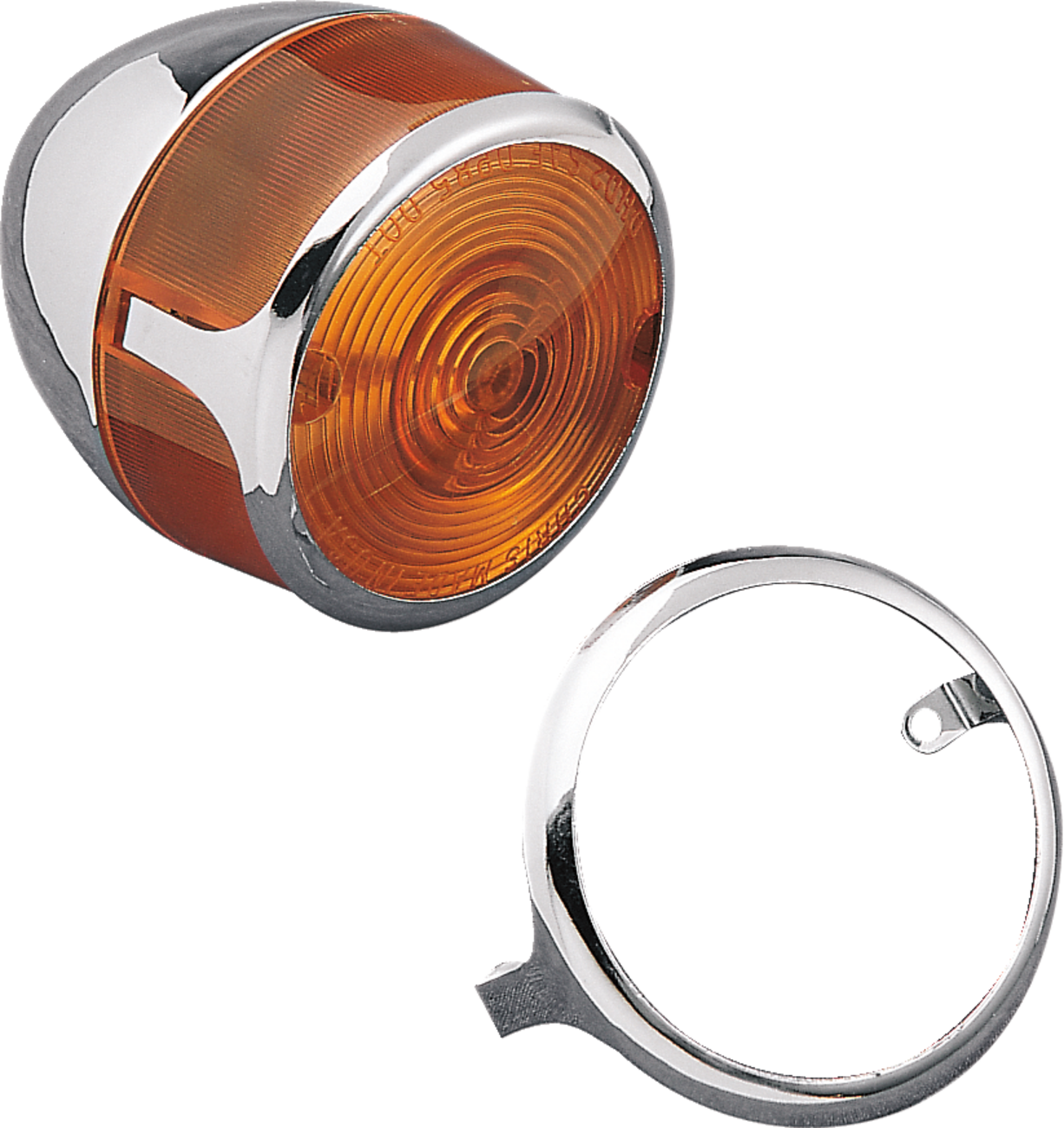 Drag specialties Turn Signal Lens Trim - Chrome Harley Davidson