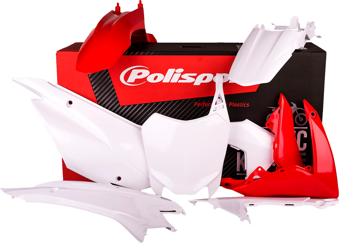 Polisport Body Kit - Complete - OEM Red/White - CRF 110F 2013-2018 Honda CRF110F