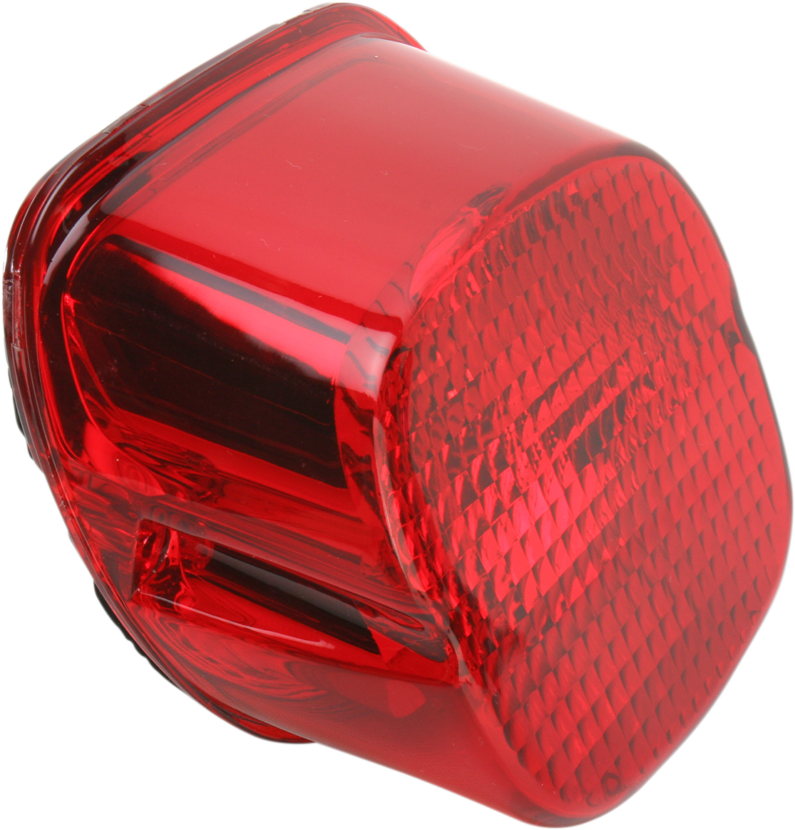 Drag specialties Taillight Lens - Bottom Tag Window - Red Harley Davidson