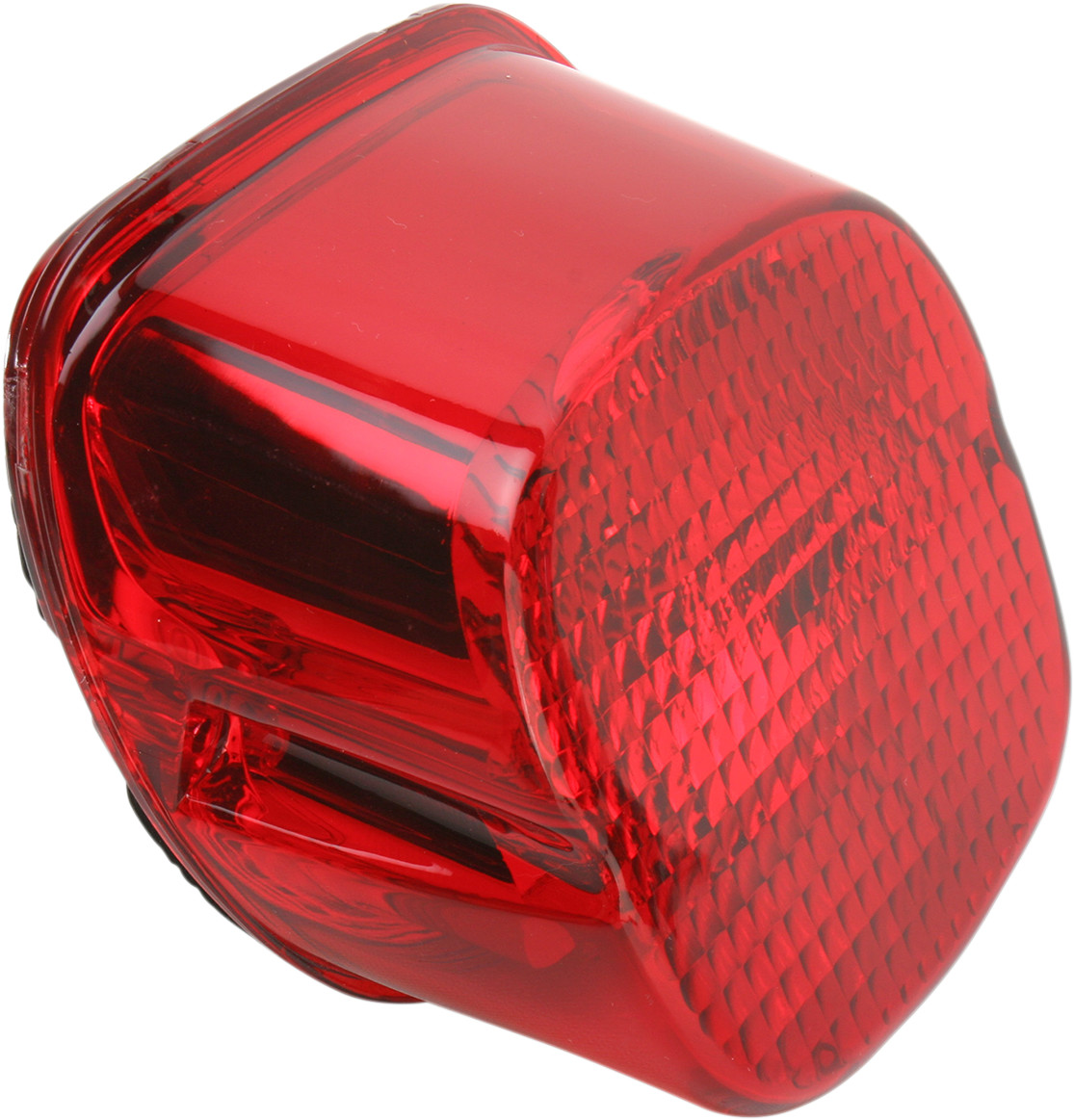 Drag specialties Taillight Lens - Bottom Tag Window - Red Harley Davidson