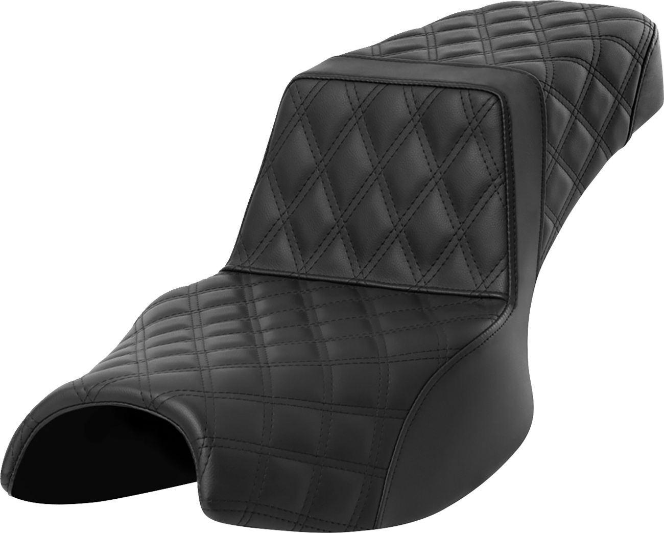 SADDLEMEN Step-Up Seat — Front Lattice Stitch