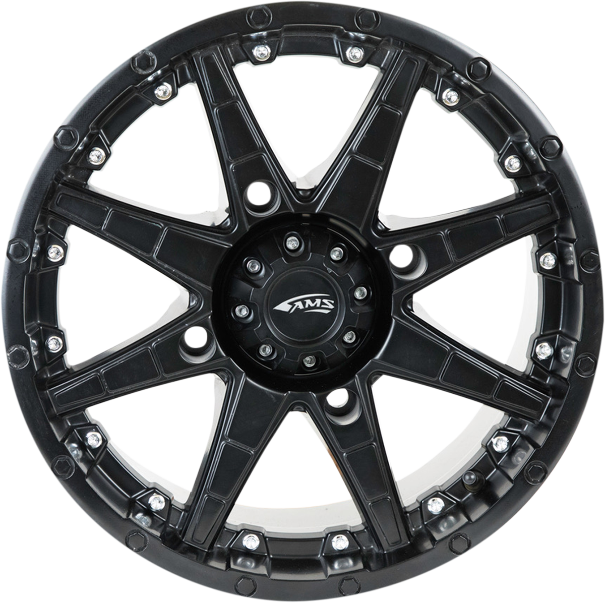 Ams Wheel - Roll'n 105 - Front/Rear - Black - 15x7 - 4/156 - 5+2 Kawasaki/Polaris/Arctic Cat/Yamaha