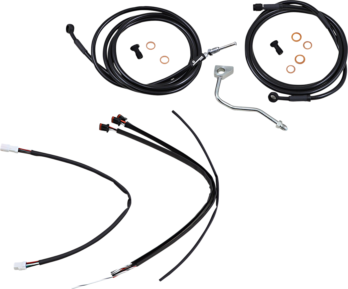 Burly Handlebar Cable Installation Kit For Harley Road King / Glide w/ ABS 2017-2020