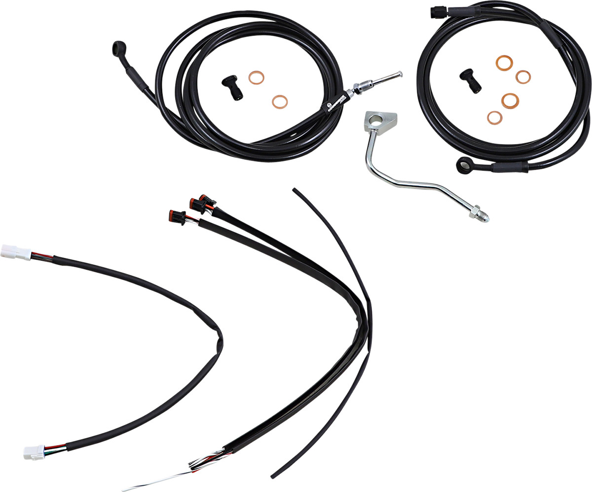 Burly Handlebar Cable Installation Kit For Harley Road King / Glide w/ ABS 2017-2020