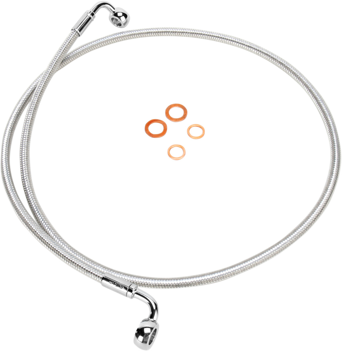 MAGNUM SHIELDING E-Z Align Braided Single Disc Front Brake Line