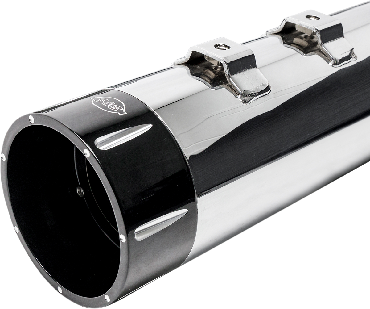 S&S Cycle 4.5" MK45 Tracer Slip-On Mufflers For Harley Touring 2017-2025