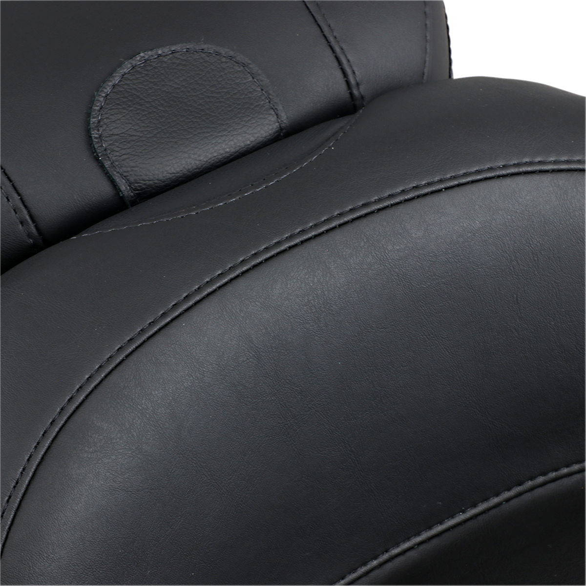 Mustang Lowdown Seat with Driver Backrest - Plain - FLHR '97-'07 Harley Davidson