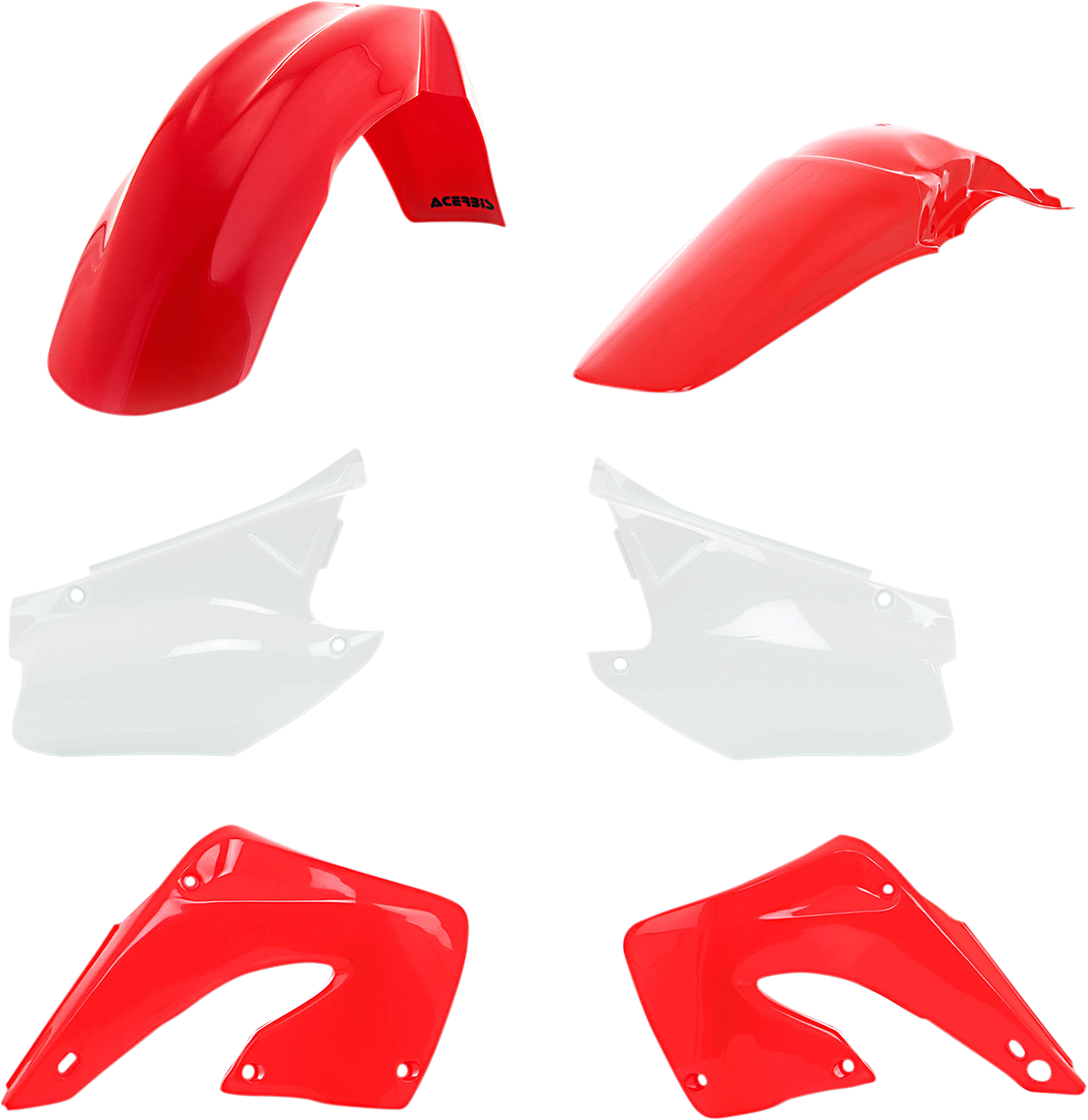Acerbis Standard Body Kit - '01 OEM Red/White - CR 125/250 R '00-'01 2000-2001 Honda CR250R / 2000-2001 Honda CR125R