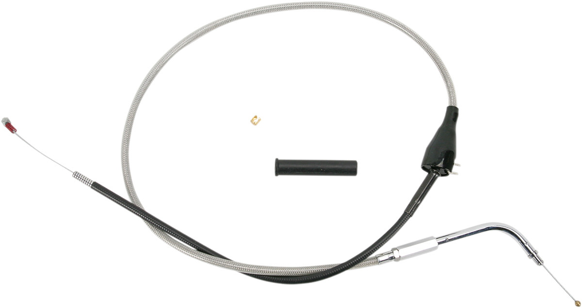 Drag Specialties Stainless Braided Idle Cable