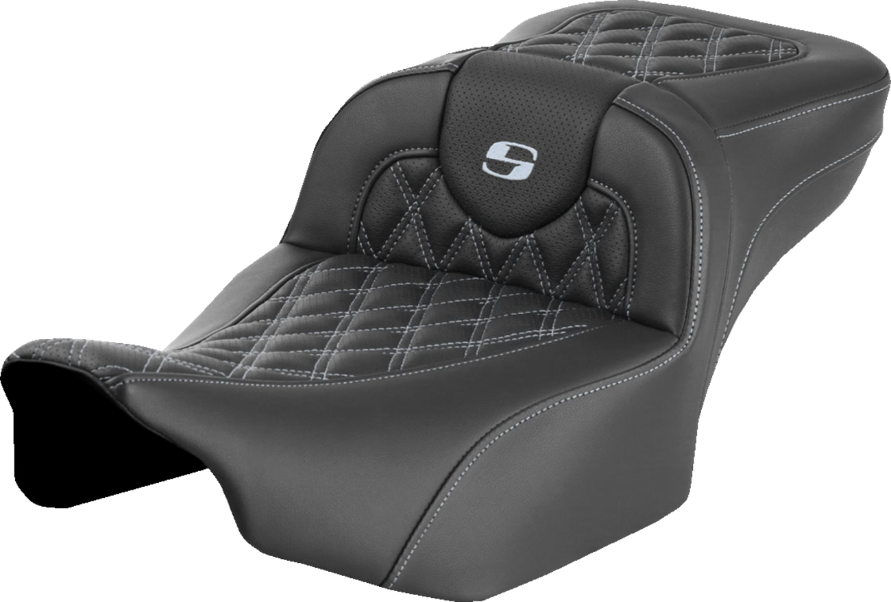Saddlemen Roadsofa LS Lattice Stitch 2-Up Seat For Harley FLHX / FLTRX 2023-2025