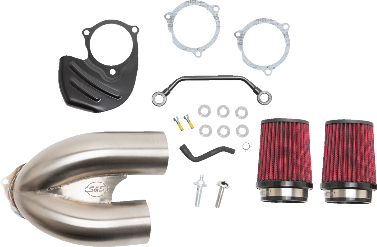 S&s cycle Tuned Induction Air Cleaner Kit - Stainless Steel Harley Davidson