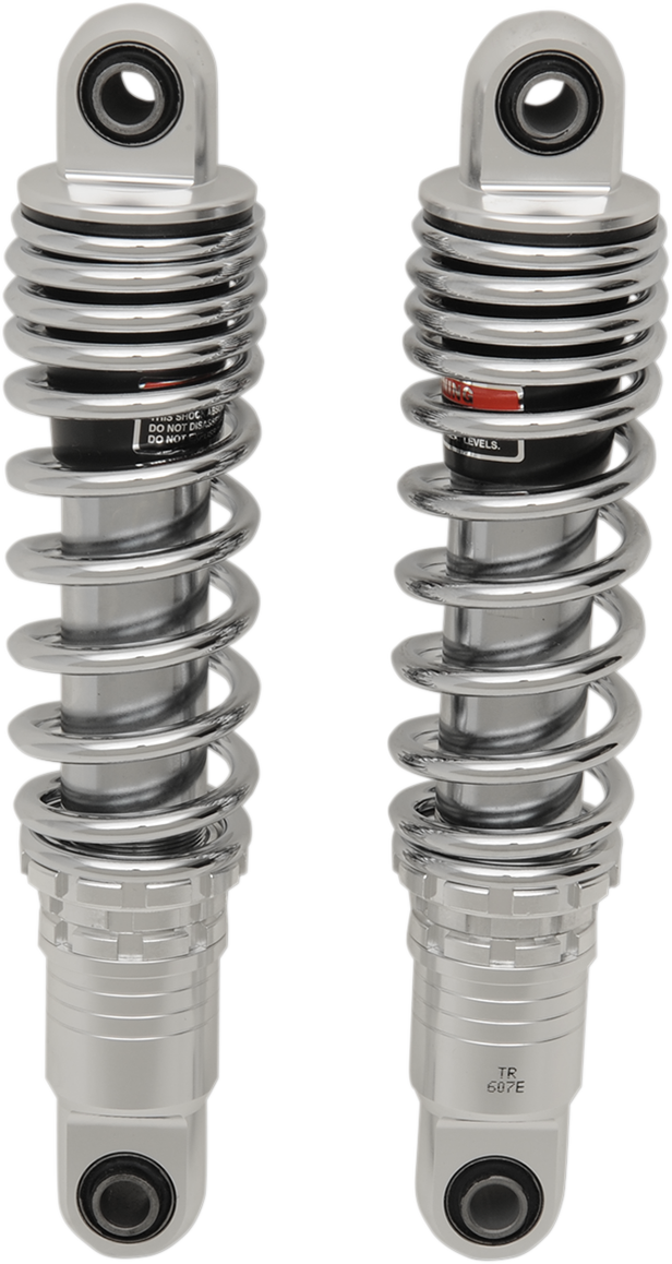 Drag specialties shocks Premium Ride-Height Adjustable Shocks - Chrome - Standard - 12" Harley Davidson