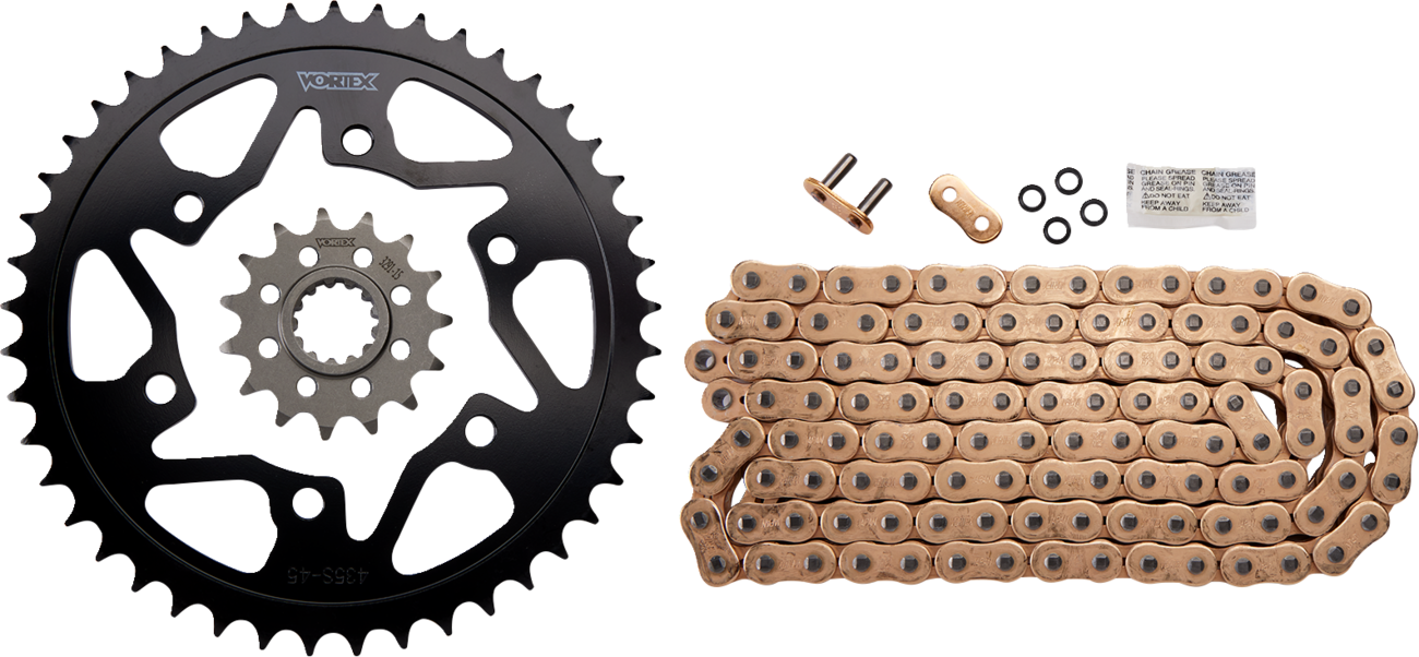 Vortex V3 HFR Quick Accel Chain And Sprocket Kit Yamaha FZ-10 / MT-10 2017-2025