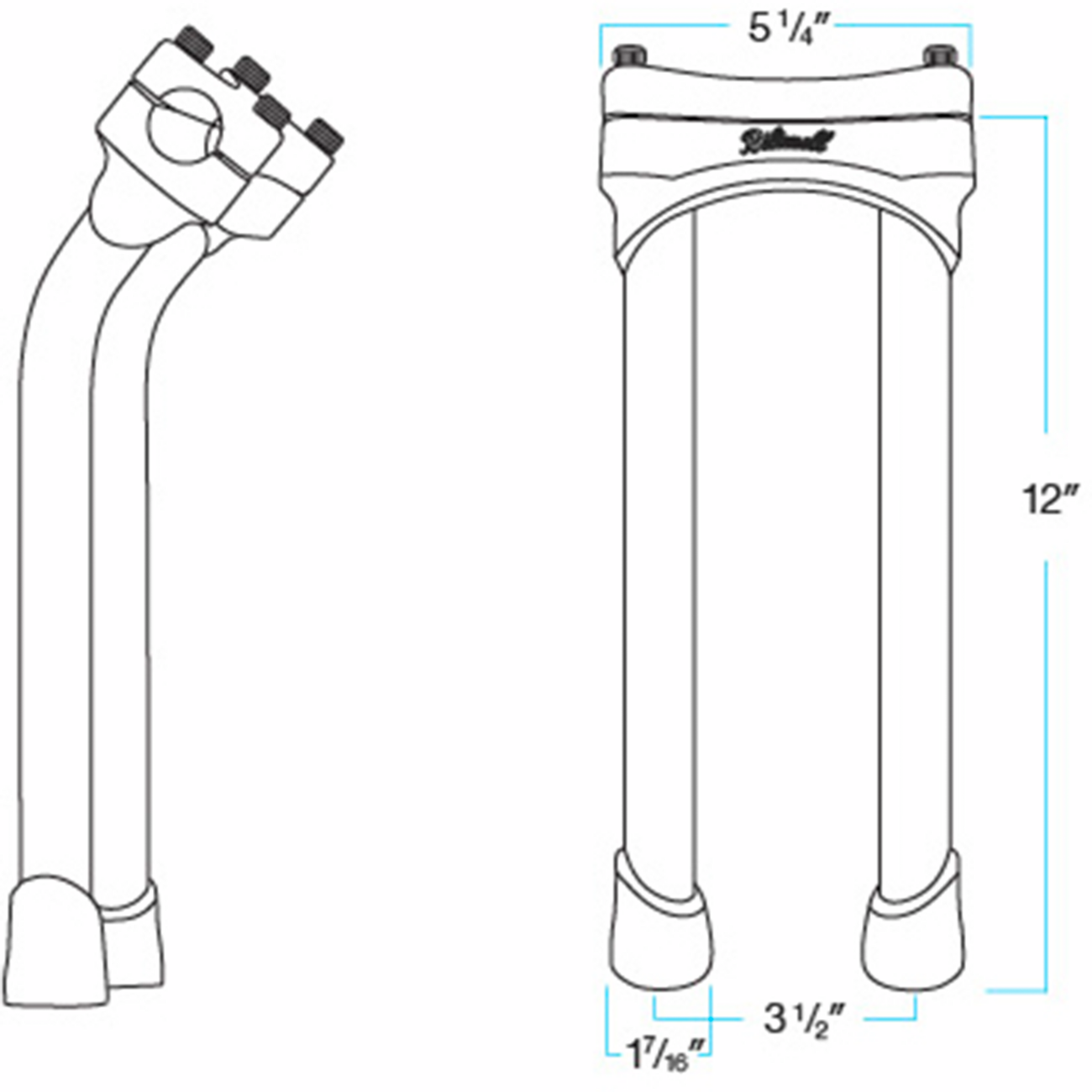 BILTWELL Murdock Handlebar Risers