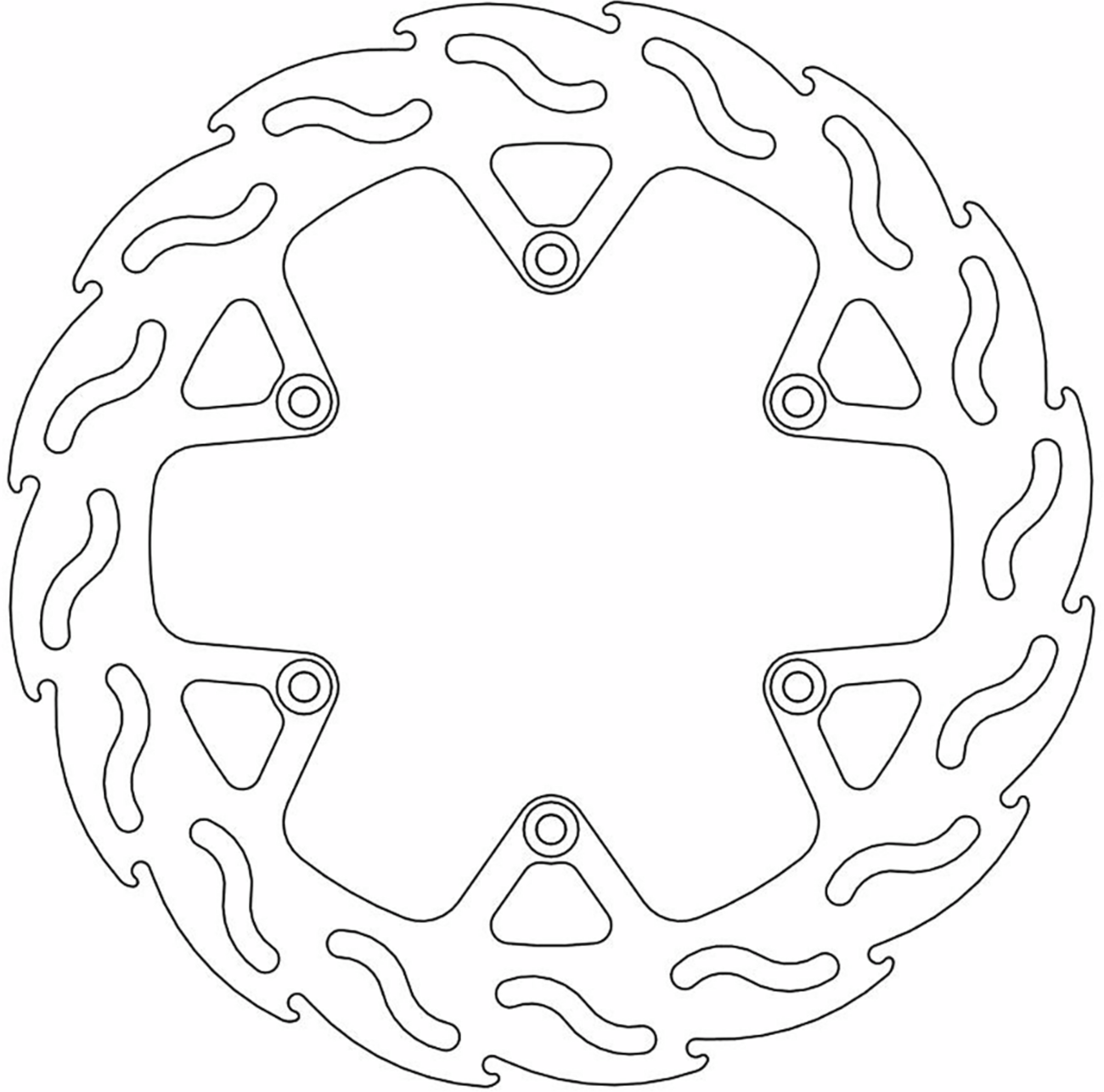 Moto-master Brake Rotor - Rear - Flame Beta/Husqvarna/Gas Gas/KTM