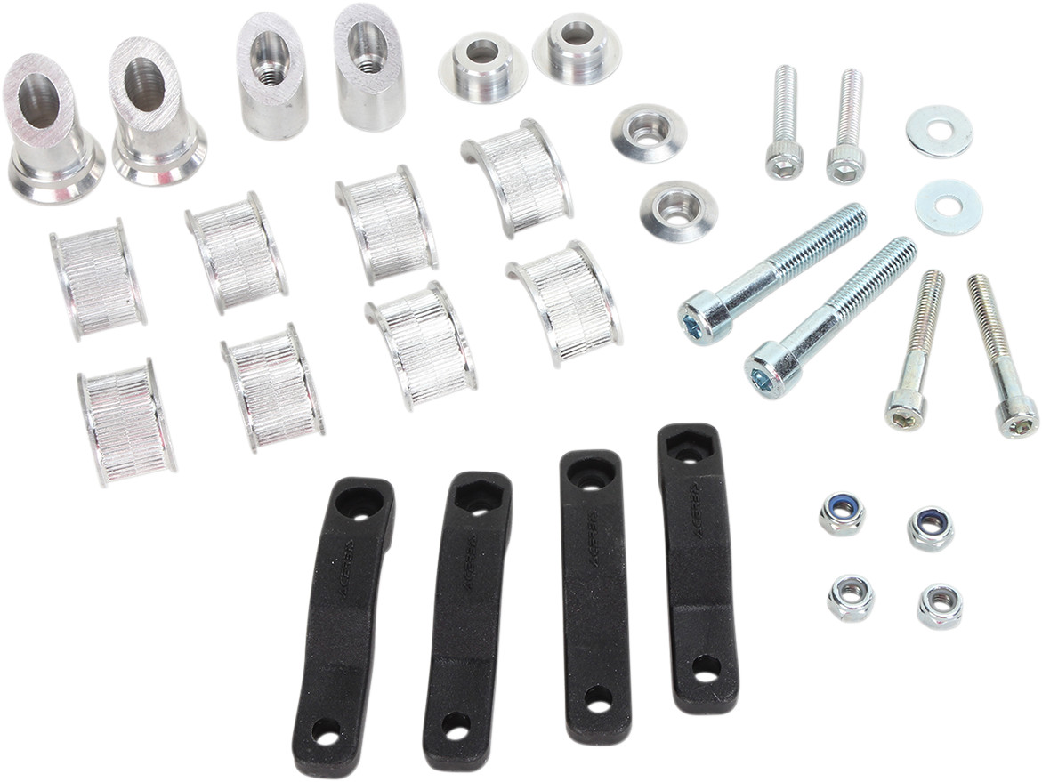 Acerbis Handlebar Inserts for Minicross Rally Handguards - Black/Raw 2404249999