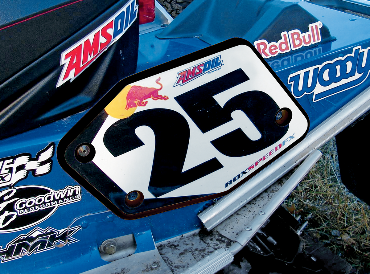 Rox speed fx Universal Snowcross Number Plate - Rear