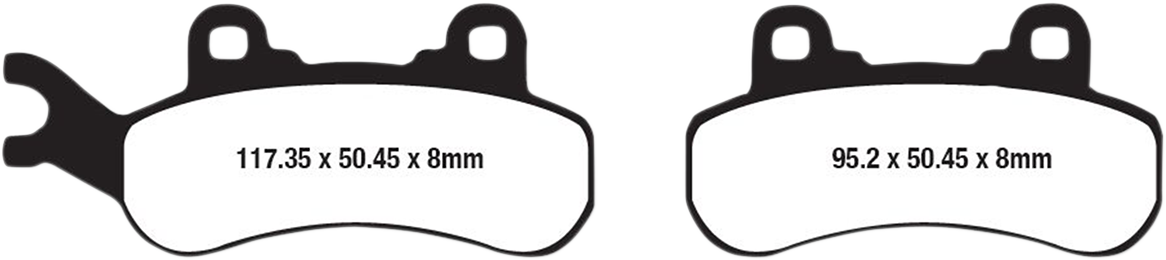 Ebc Long-Life Sintered "R" Brake Pads Can-Am