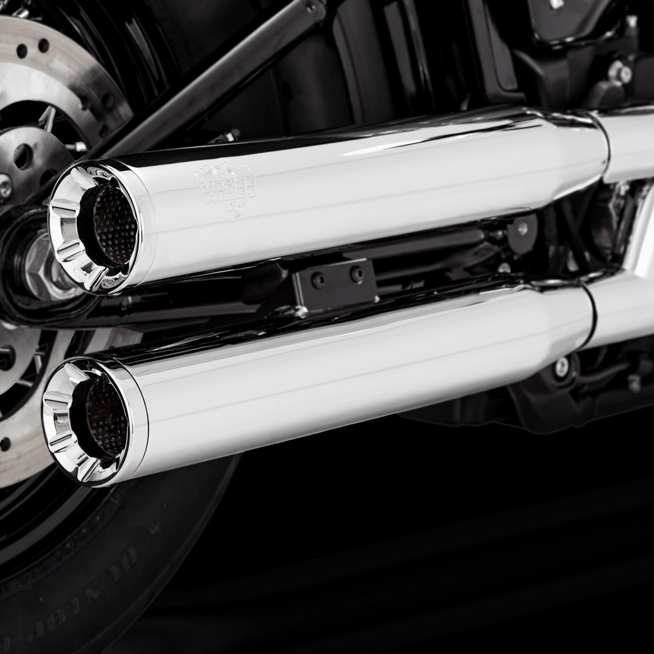 VANCE & HINES Eliminator 300 Slip-On Mufflers Chrome | eBay