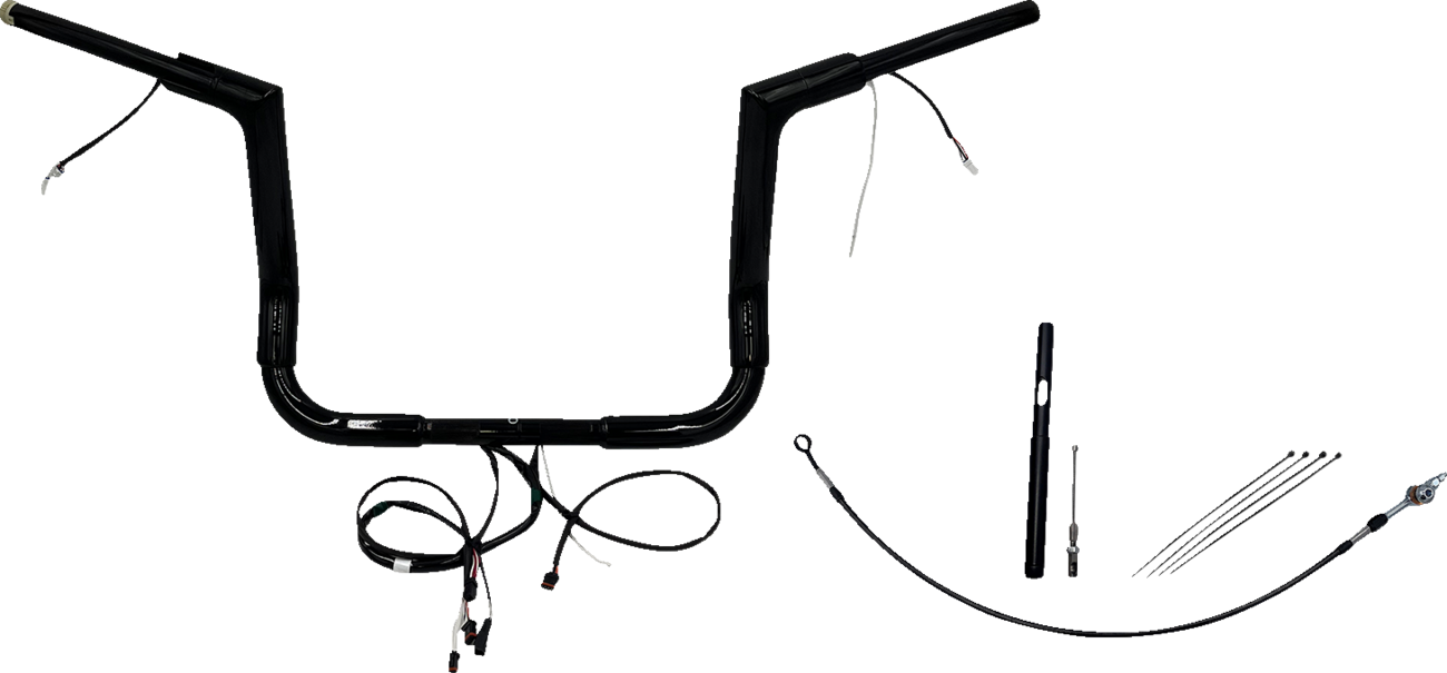 Fat Baggers Inc. 1 1/2" Wired Flat Top Handlebar Kit For Harley Touring 2021-2025